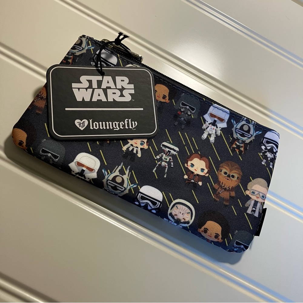 Loungefly Star Wars Chibi Zip Pouch - Cosmetic Coin Pencil bag - Picture 2 of 10